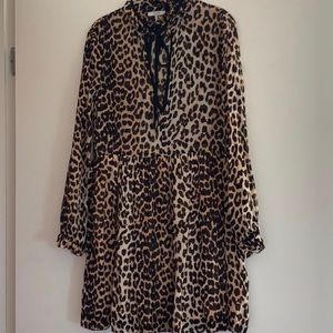 Ganni Georgette Babydoll Dress